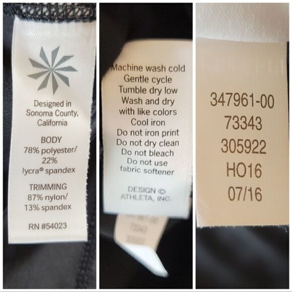 Athleta Laser Mesh Sonar Capri Tight Black S - Picture 7 of 8